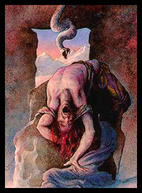 Loki and the serpent